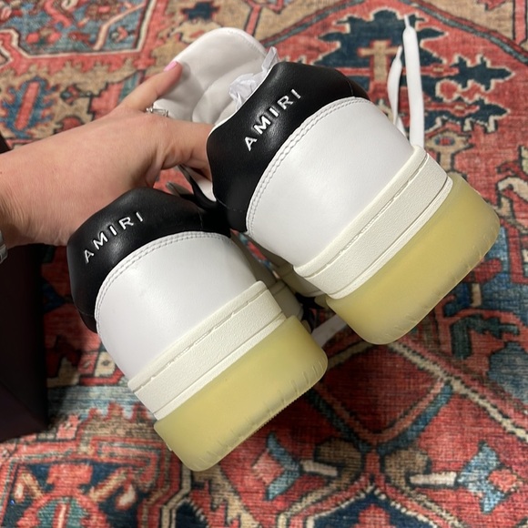 NWT Men's Amiri Stadium Low in White & Black size 43 / US 9 - Picture 8 of 11